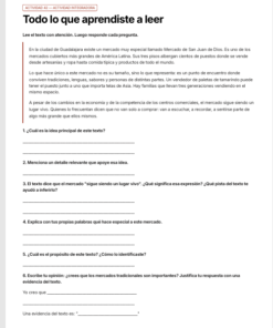 Cuadernillo de Comprensión Lectora 4.º de Primaria | NEM 2026-2027 | PDF + Word Editable 9 Imagen 4 244
