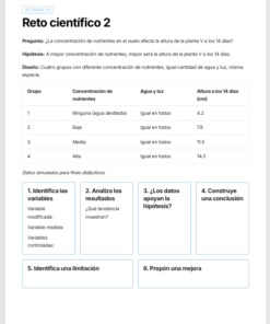 Cuadernillo de Pensamiento Científico Biología 1.º de Secundaria | NEM 2026-2027 | PDF + Word Editable 10 Imagen 4 251