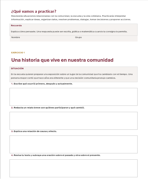 Ejercicios Integradores del Aprendizaje EIA 3.º Primaria 2026-2027 | Preparación, Evaluación y Retroalimentación | Word Editable 5 Ejercicios Integradores del Aprendizaje EIA 3.º Primaria 2026-2027 | Preparación, Evaluación y Retroalimentación | Word Editable - Image 5