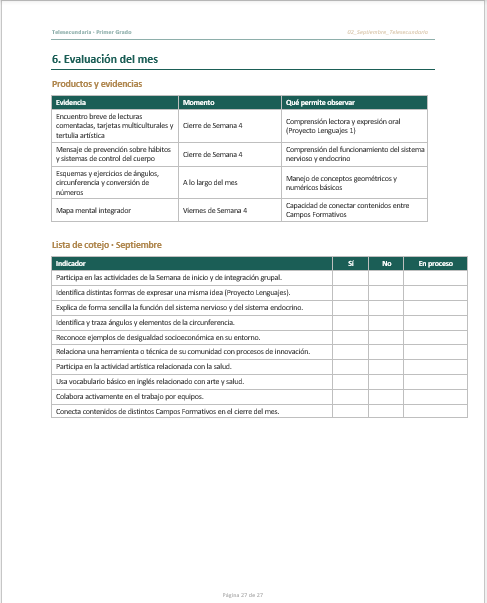 Planeaciones NEM Telesecundaria 1er Grado 2026-2027 | Programa Analítico y Planeación Mensual | Word Editable 6 Planeaciones NEM Telesecundaria 1er Grado 2026-2027 | Programa Analítico y Planeación Mensual | Word Editable - Image 6