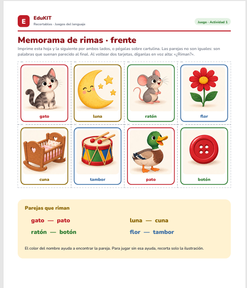 EduKIT Lenguajes Preescolar 1 | Recursos Creativos para la Enseñanza – Todos los Contenidos y PDAs 5 EduKIT Lenguajes Preescolar 1 | Recursos Creativos para la Enseñanza – Todos los Contenidos y PDAs - Imagen 5
