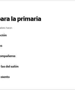 Una lista de control titulada 