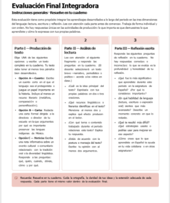 Captura de pantalla de un documento en español titulado 