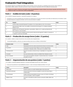 Hoja de trabajo en español titulada 