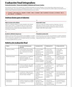 Un documento en español titulado 