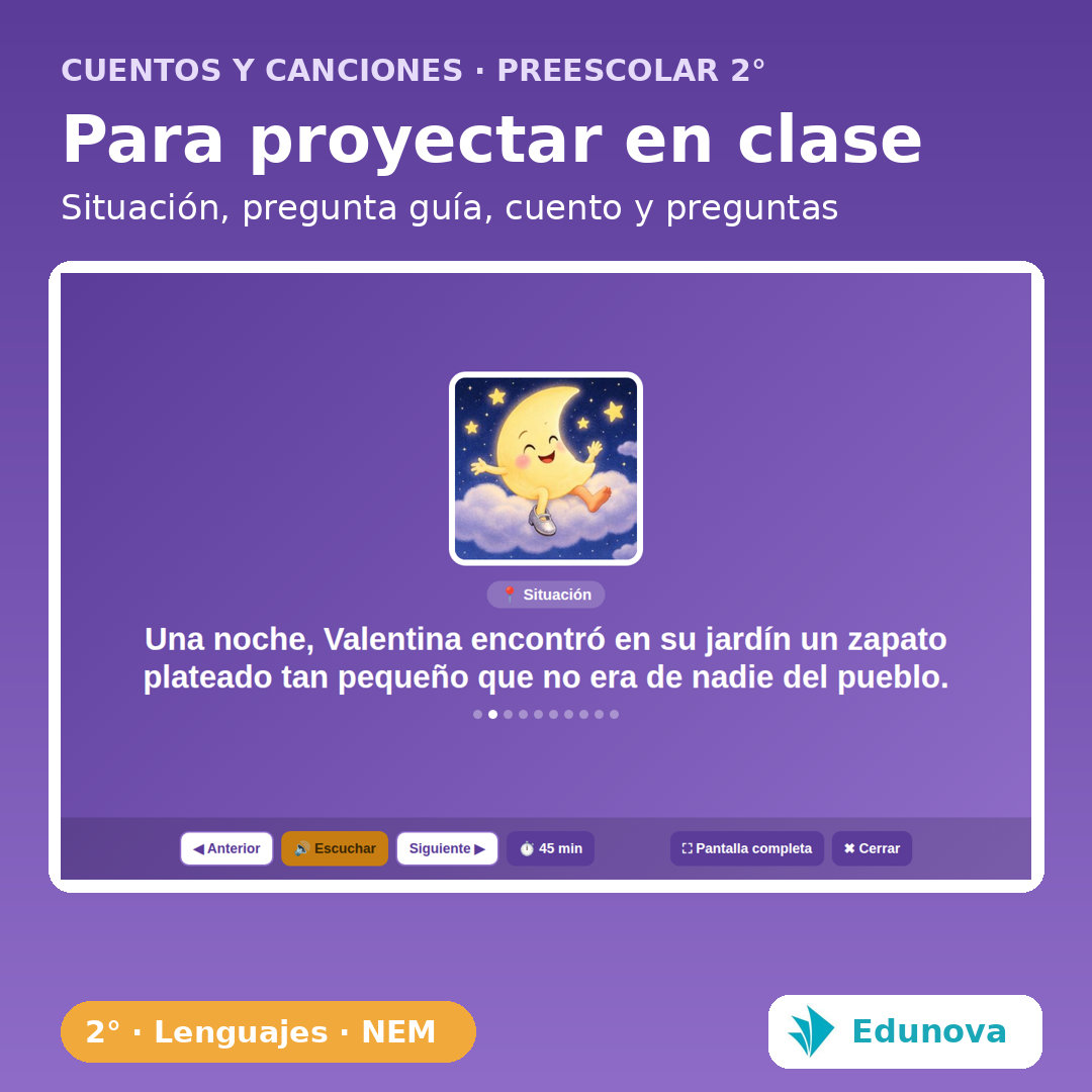 Cuentos y Canciones · Preescolar 2° | 10 Proyectos NEM Fase 2 · Lenguajes y 30 PDA · Recursos Interactivos 5 Cuentos y Canciones · Preescolar 2° | 10 Proyectos NEM Fase 2 · Lenguajes y 30 PDA · Recursos Interactivos - Imagen 5
