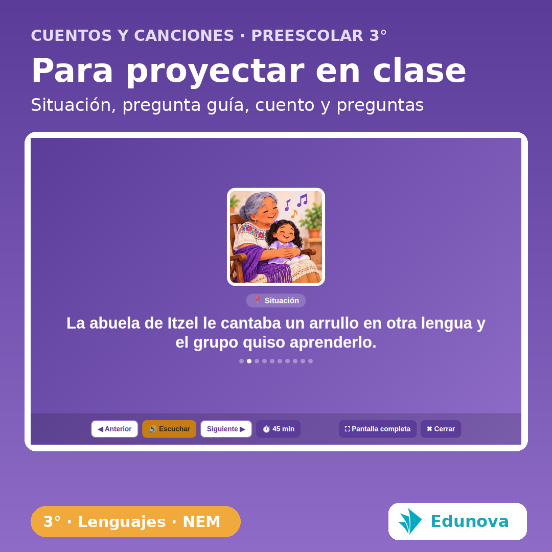 Cuentos y Canciones · Preescolar 3° | 10 Proyectos NEM Fase 2 · Lenguajes · 30 PDA 5 Cuentos y Canciones · Preescolar 3° | 10 Proyectos NEM Fase 2 · Lenguajes · 30 PDA - Imagen 5