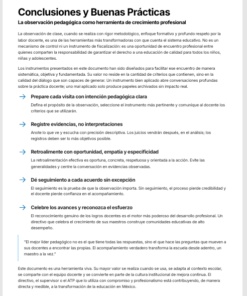 Instrumentos para Observación de Clase Editables en Word | Formatos para Acompañamiento y Evaluación Docente 11 Imagen 5 111