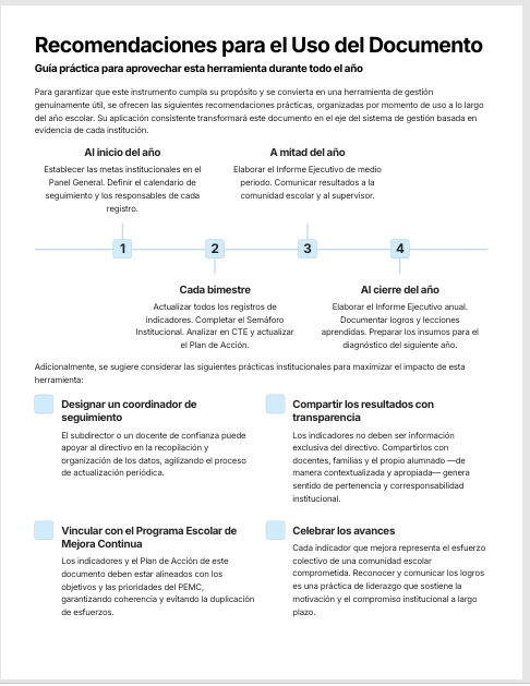 Seguimiento de Indicadores Escolares Editable en Word | Sistema para el Monitoreo y Evaluación de la Gestión Escolar 6 Seguimiento de Indicadores Escolares Editable en Word | Sistema para el Monitoreo y Evaluación de la Gestión Escolar - Image 6