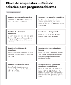 Evaluación Diagnóstica y Nivelación – Matemáticas 3° Secundaria | NEM 2026-2027 | Examen, Planeación, Actividades y Presentación Editable 12 Imagen 5 127