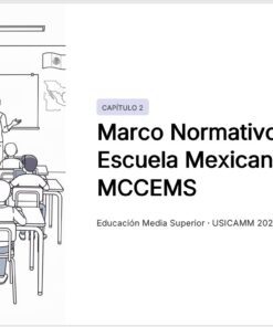 Ilustración de un profesor de pie ante una pizarra frente a alumnos sentados en un aula, junto a un texto sobre la normativa educativa y el sistema de bachillerato mexicano para 2026-2027.
