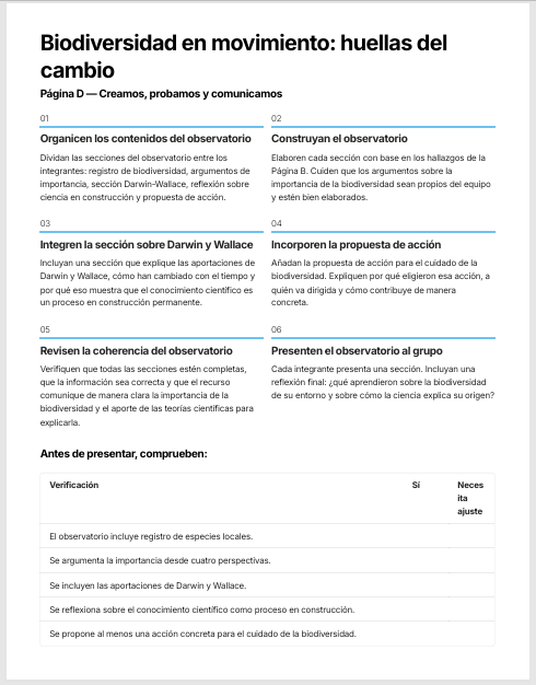 Cuadernillo de Proyectos STEAM Biología 1.º de Secundaria | NEM 2026-2027 | PDF + Word Editable 6 Cuadernillo de Proyectos STEAM Biología 1.º de Secundaria | NEM 2026-2027 | PDF + Word Editable - Image 6