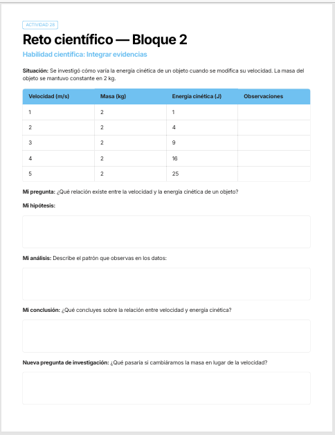 Cuadernillo de Pensamiento Científico Física 2.º de Secundaria | NEM 2026-2027 | PDF + Word Editable 6 Cuadernillo de Pensamiento Científico Física 2.º de Secundaria | NEM 2026-2027 | PDF + Word Editable - Image 6