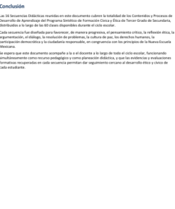 Secuencias Didácticas para Formación Cívica y Ética Tercer Grado de Secundaria | Planeaciones NEM 2026-2027 | Word Editable 11 Imagen 5 178