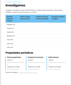 Cuadernillo de Proyectos STEAM Química 3.º de Secundaria | NEM 2026-2027 | PDF + Word Editable 13 Imagen 5 180