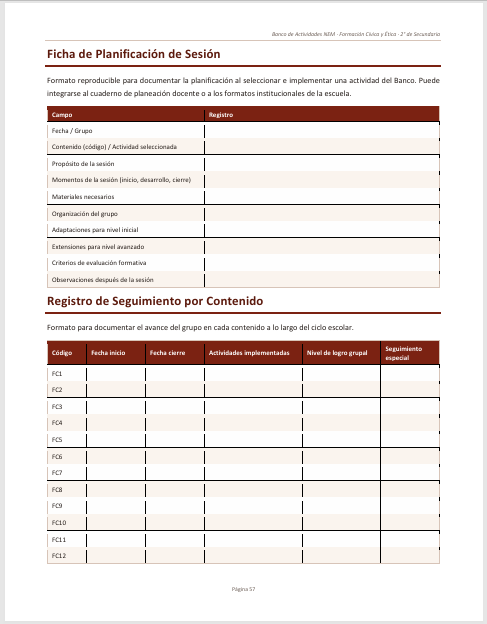 Banco de Actividades NEM Formación Cívica y Ética 2° de Secundaria 2026-2027 | Recurso Integral para el Docente | Word Editable 6 Banco de Actividades NEM Formación Cívica y Ética 2° de Secundaria 2026-2027 | Recurso Integral para el Docente | Word Editable - Image 6