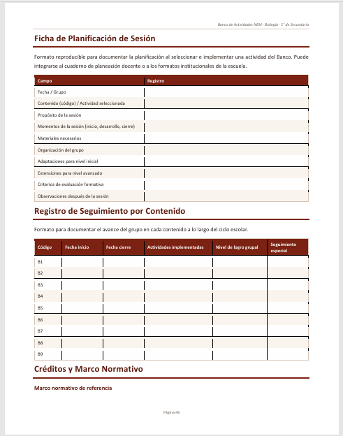 Banco de Actividades NEM Biología 1° de Secundaria 2026-2027 | Recurso Integral para el Docente | Word Editable 6 Banco de Actividades NEM Biología 1° de Secundaria 2026-2027 | Recurso Integral para el Docente | Word Editable - Image 6