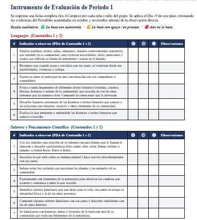 Paquete Integral del Docente NEM Preescolar 1° | Planeaciones, Evaluación y Seguimiento | Word y Excel Editables 6 Paquete Integral del Docente NEM Preescolar 1° | Planeaciones, Evaluación y Seguimiento | Word y Excel Editables - Image 6