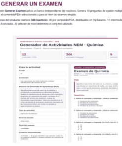 Generador de Actividades NEM Química 3er Grado Secundaria 2026-2027 | 5 Tipos de Actividad + Examen | Word Editable 11 Imagen 5 223