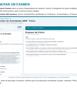 Generador de Actividades NEM Física 2° Grado Secundaria 2026-2027 | 5 Tipos de Actividad + Examen | Word Editable 11 Imagen 5 224