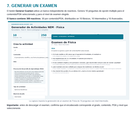 Generador de Actividades NEM Física 2° Grado Secundaria 2026-2027 | 5 Tipos de Actividad + Examen | Word Editable 6 Generador de Actividades NEM Física 2° Grado Secundaria 2026-2027 | 5 Tipos de Actividad + Examen | Word Editable - Image 6