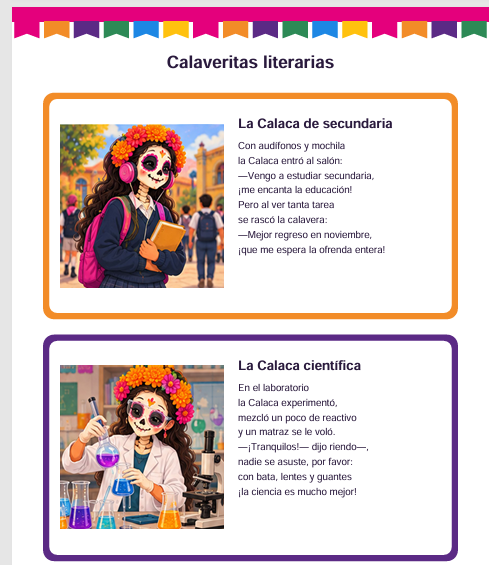 Kit Día de Muertos para Secundaria | Ofrenda Escolar, Calaveritas y Actividades 6 Kit Día de Muertos para Secundaria | Ofrenda Escolar, Calaveritas y Actividades - Imagen 6