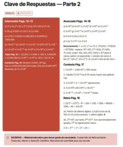Cuadernillos de Reforzamiento – Matemáticas 3° de Secundaria 11 Imagen 5 25