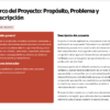 Planeaciones NEM 4.º de Primaria por Proyectos | Todos los Campos Formativos | Word Editable 16 Captura de pantalla de un esquema de proyecto en español. Los títulos de las secciones son