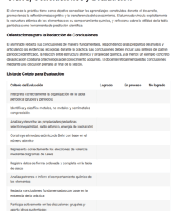 Captura de pantalla de un documento educativo en español en el que se esboza 