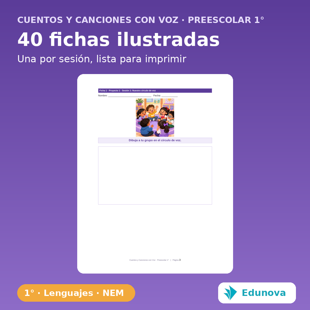 Cuentos y Canciones · Preescolar 1° | 10 Proyectos NEM Fase 2 · Lenguajes y 27 PDA 6 Cuentos y Canciones · Preescolar 1° | 10 Proyectos NEM Fase 2 · Lenguajes y 27 PDA - Imagen 6