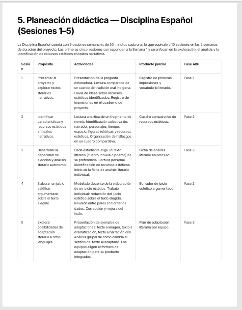 Planeaciones Interdisciplinarias NEM Lenguajes 2° Secundaria 2026-2027 | Todo el Ciclo Escolar Mes por Mes 7 Planeaciones Interdisciplinarias NEM Lenguajes 2° Secundaria 2026-2027 | Todo el Ciclo Escolar Mes por Mes - Image 7