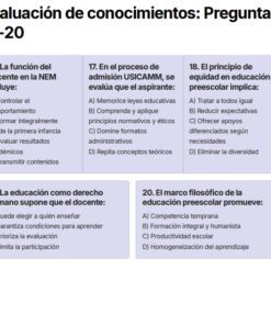 Captura de pantalla de un cuestionario titulado 