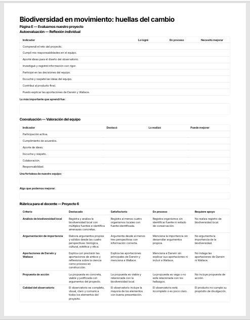 Cuadernillo de Proyectos STEAM Biología 1.º de Secundaria | NEM 2026-2027 | PDF + Word Editable 7 Cuadernillo de Proyectos STEAM Biología 1.º de Secundaria | NEM 2026-2027 | PDF + Word Editable - Image 7