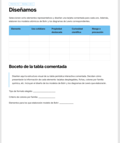 Cuadernillo de Proyectos STEAM Química 3.º de Secundaria | NEM 2026-2027 | PDF + Word Editable 14 Imagen 6 125