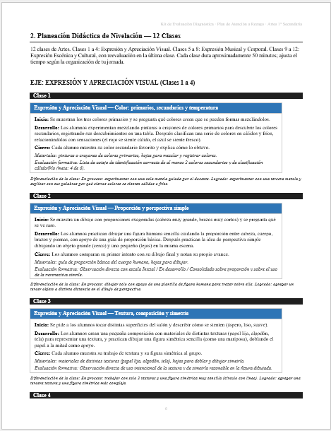 Kit de Evaluación Diagnóstica NEM Artes 1° de Secundaria 2026-2027 | 4 Herramientas para Evaluar y Atender el Rezago | Word y Excel Editable 7 Kit de Evaluación Diagnóstica NEM Artes 1° de Secundaria 2026-2027 | 4 Herramientas para Evaluar y Atender el Rezago | Word y Excel Editable - Image 7