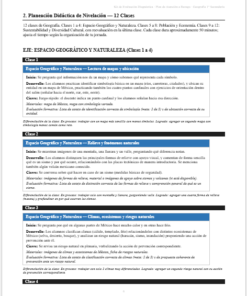 Kit de Evaluación Diagnóstica NEM Geografía 1° de Secundaria 2026-2027 | 4 Herramientas para Evaluar y Atender el Rezago | Word y Excel Editable 13 Imagen 6 138