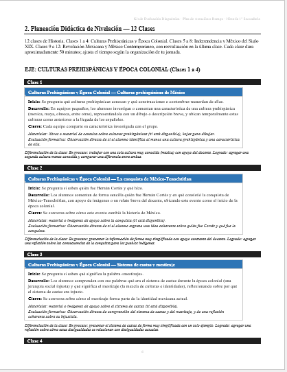 Kit de Evaluación Diagnóstica NEM Historia 1° de Secundaria 2026-2027 | 4 Herramientas para Evaluar y Atender el Rezago | Word y Excel Editable 7 Kit de Evaluación Diagnóstica NEM Historia 1° de Secundaria 2026-2027 | 4 Herramientas para Evaluar y Atender el Rezago | Word y Excel Editable - Image 7