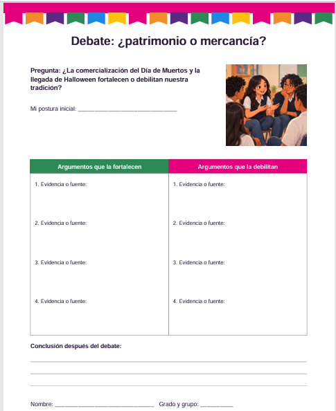Kit Día de Muertos para Secundaria | Ofrenda Escolar, Calaveritas y Actividades 7 Kit Día de Muertos para Secundaria | Ofrenda Escolar, Calaveritas y Actividades - Imagen 7