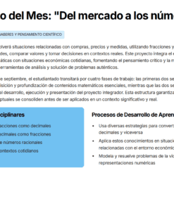 Un documento educativo en español titulado 