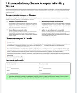 Un documento en español titulado 