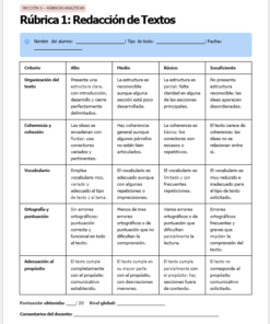 Evaluación Diagnóstica y Nivelación – Español 1° Secundaria | NEM 2026-2027 | Examen, Planeación, Actividades y Presentación Editable 13 Imagen 6 89
