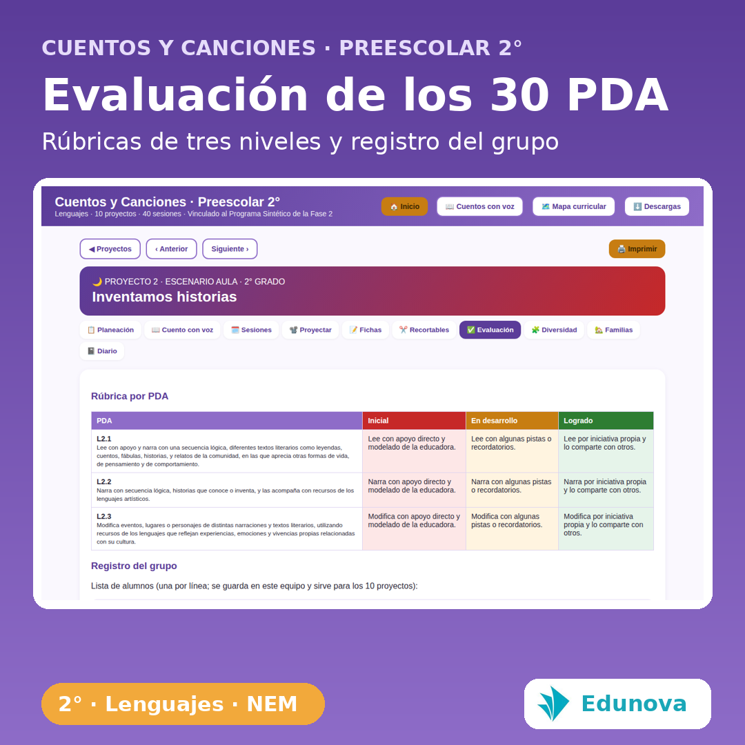 Cuentos y Canciones · Preescolar 2° | 10 Proyectos NEM Fase 2 · Lenguajes y 30 PDA · Recursos Interactivos 7 Cuentos y Canciones · Preescolar 2° | 10 Proyectos NEM Fase 2 · Lenguajes y 30 PDA · Recursos Interactivos - Imagen 7