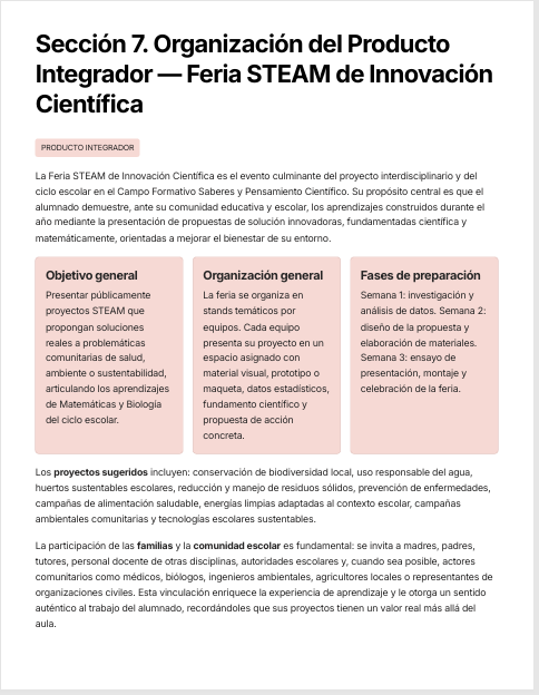Planeaciones Interdisciplinarias NEM 1° Secundaria Saberes y Pensamiento Científico 2026-2027 | Todo el Ciclo Escolar Mes por Mes - Proyectos STEAM 9 Planeaciones Interdisciplinarias NEM 1° Secundaria Saberes y Pensamiento Científico 2026-2027 | Todo el Ciclo Escolar Mes por Mes - Proyectos STEAM - Image 9