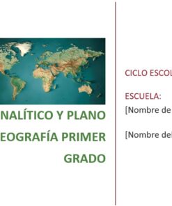 Geografía - Programa Analítico y Plano Didáctico - Primer Grado de Secundaria 6 Imagen1 geo