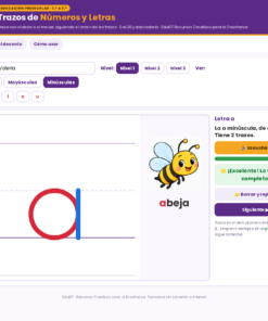 EduKIT Trazos de Números y Letras para Preescolar | 54 Fichas, 48 Tarjetas y Portal Interactivo para Trazar 8 Imagen 1 47