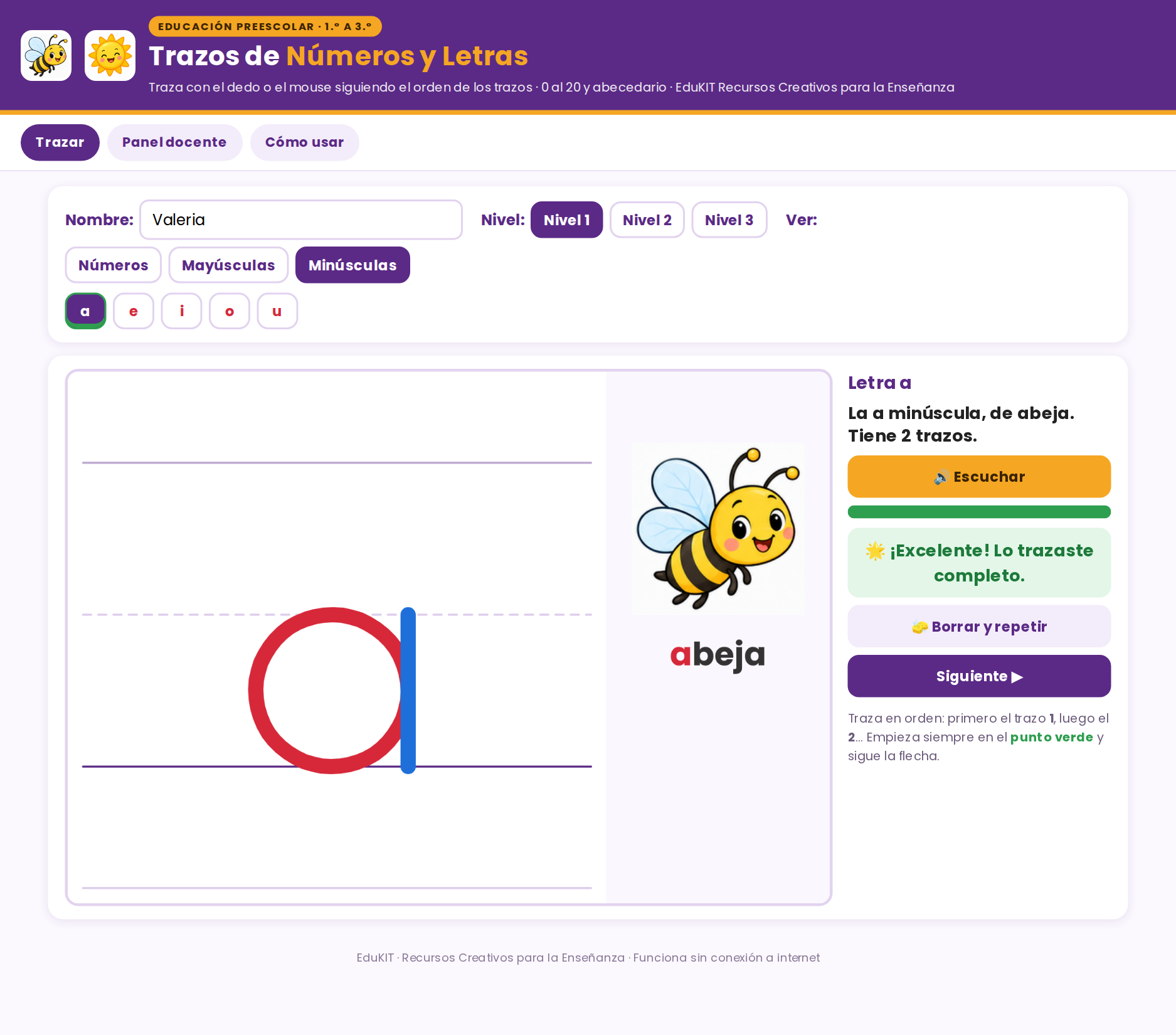 EduKIT Trazos de Números y Letras para Preescolar | 54 Fichas, 48 Tarjetas y Portal Interactivo para Trazar 2 EduKIT Trazos de Números y Letras para Preescolar | 54 Fichas, 48 Tarjetas y Portal Interactivo para Trazar - Imagen 2