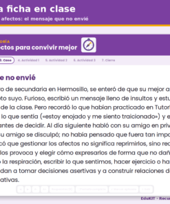 Fichas de Trabajo de Tutoría y Educación Socioemocional para Secundaria 1.°, 2.° y 3.° | 15 Fichas y los 5 Contenidos 8 Imagen 1 59