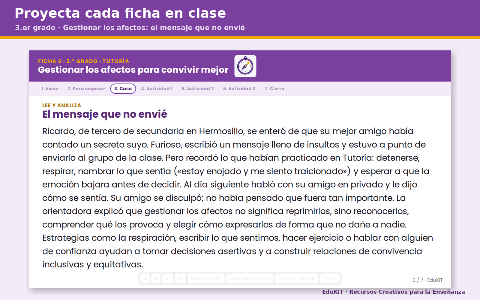 Fichas de Trabajo de Tutoría y Educación Socioemocional para Secundaria 1.°, 2.° y 3.° | 15 Fichas y los 5 Contenidos 2 Fichas de Trabajo de Tutoría y Educación Socioemocional para Secundaria 1.°, 2.° y 3.° | 15 Fichas y los 5 Contenidos - Imagen 2