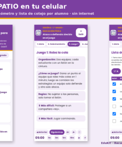 EduKIT Fichas de Trabajo de Educación Física para Secundaria 1.°, 2.° y 3.° | 15 Sesiones, 45 Juegos y Evaluación en el Patio 8 Imagen 1 60