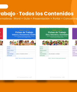 Fichas de Trabajo para Primaria 2.° Grado | 80 Fichas de los 4 Campos Formativos y Todos los Contenidos 8 Imagen 1 62